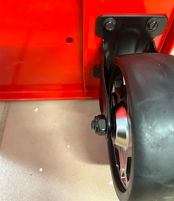 Craftsman 2000 Series Rolling Tool Cabinet Caster Wheel Mounting