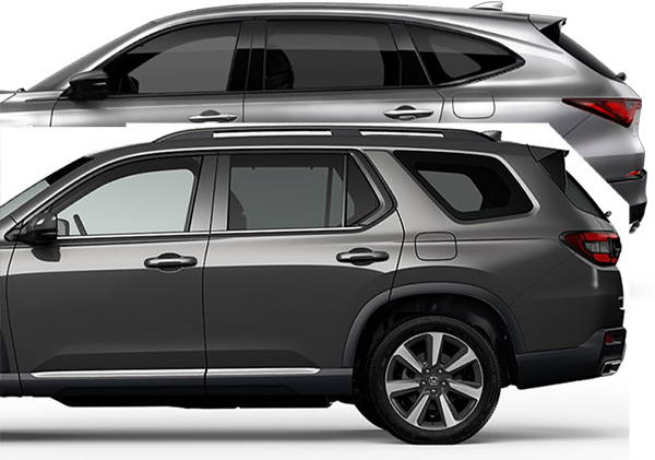 Acura MDX vs Honda Pilot Liftgate Angle