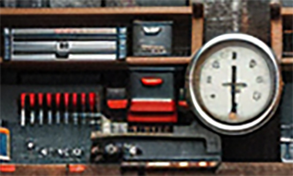 Craftsman Tools AI Slop Clock and Screwdrivers Closeup